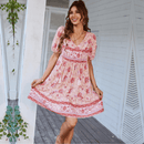  il Vestito Corto Hippie Chic Rosa | abito rosa corto