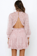 Vestito Corto Rosa Cipria | Paradiso Bohemien