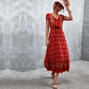 Vestito Country Rosso