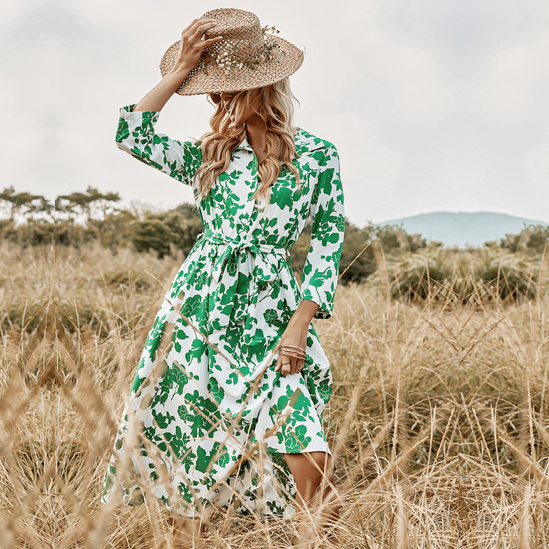 Vestito da sposa Bianco e Verde Boho | Paradiso Bohemien