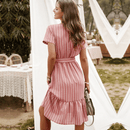 Vestito Damigella Rosa Antico Corto