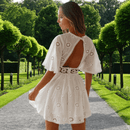 Vestito di Pizzo Bianco Corto Boho Chic | Paradiso Bohemien