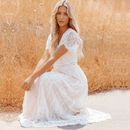 Vestito Elegante Bianco in Pizzo Boho Chic | Paradiso Bohemien