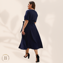 Vestito Lungo con Bottoni per Taglie Forti | Paradiso Bohemien