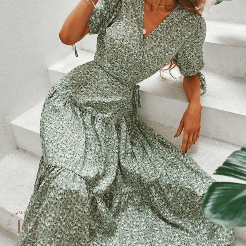 Vestito elegante best sale verde