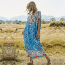 Vestito Estivo Country Blu da Donna | Paradiso Bohemien