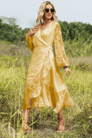 Vestito Giallo a Maniche Lunghe | Paradiso Bohemien