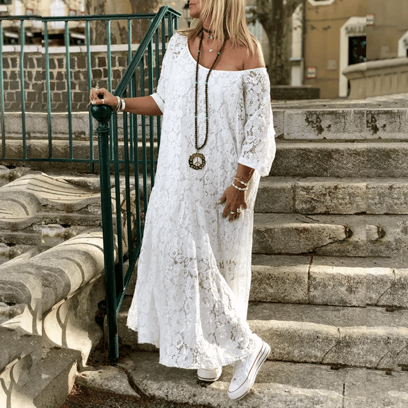 Vestito Hippie Bianco | Paradiso Bohemien