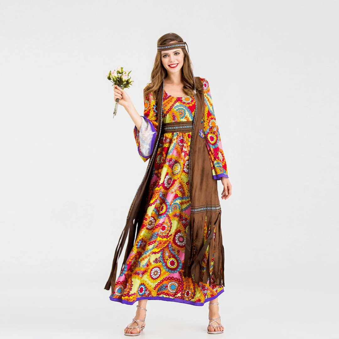 Vestito Hippie Carnevale | Abbigliamento Hippie da Donna | Paradiso Bohemien