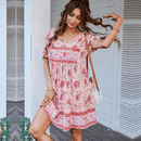 Vestito  Rosa a Fiori | Vestito corto rosa