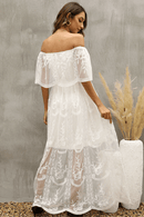 Vestito in Pizzo Bianco Lungo | Paradiso Bohemien