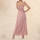 Vestito a quadretti bianco e rosso con spalline | Paradiso Bohemien