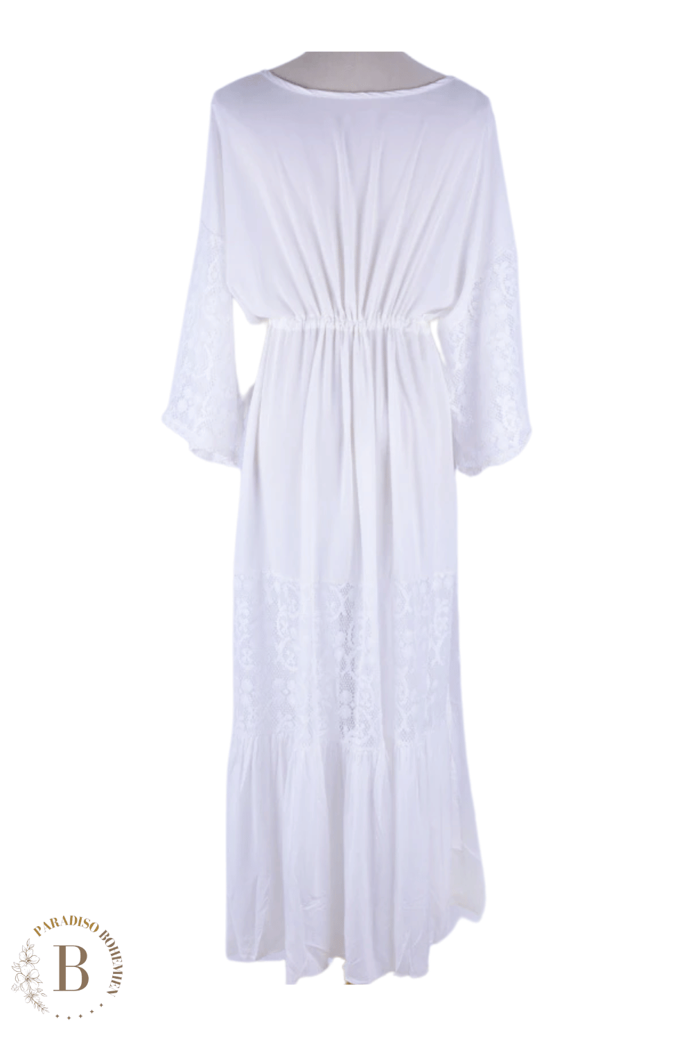 Vestito Lungo Bianco Boho | Paradiso Bohemien