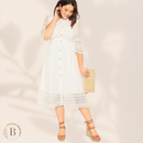 Abito Bianco Taglie Forti | Paradiso Bohemien