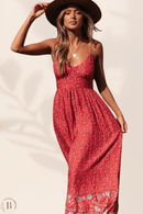 Vestito Lungo Fantasia Floreale | Paradiso Bohemien