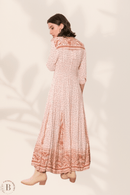 Vestito Lungo Floreale Rosa | Paradiso Bohemien