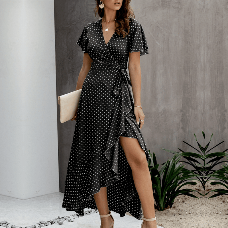 Abito lungo a 2025 pois bianco e nero