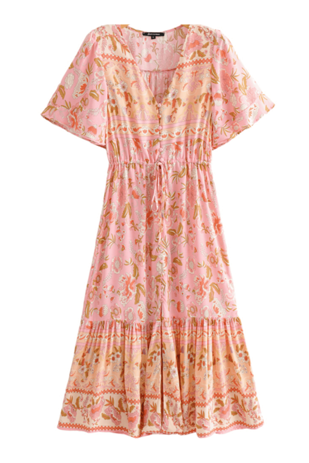 Vestito Lungo Rosa Antico Boho | Paradiso Bohemien