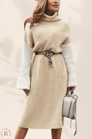 Vestito Maglione Donna Cinturato | Paradiso Bohemien