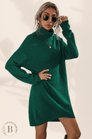 Vestito Maglione Oversize Verde | Paradiso Bohemien