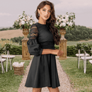 Vestito Nero Boho Chic con Pizzo | Paradiso Bohemien