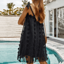 Abito Bohémien Nero Elegante Donna