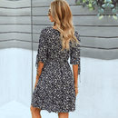 abito a fiorellini Nero Estivo Boho Chic | Paradiso Bohemien