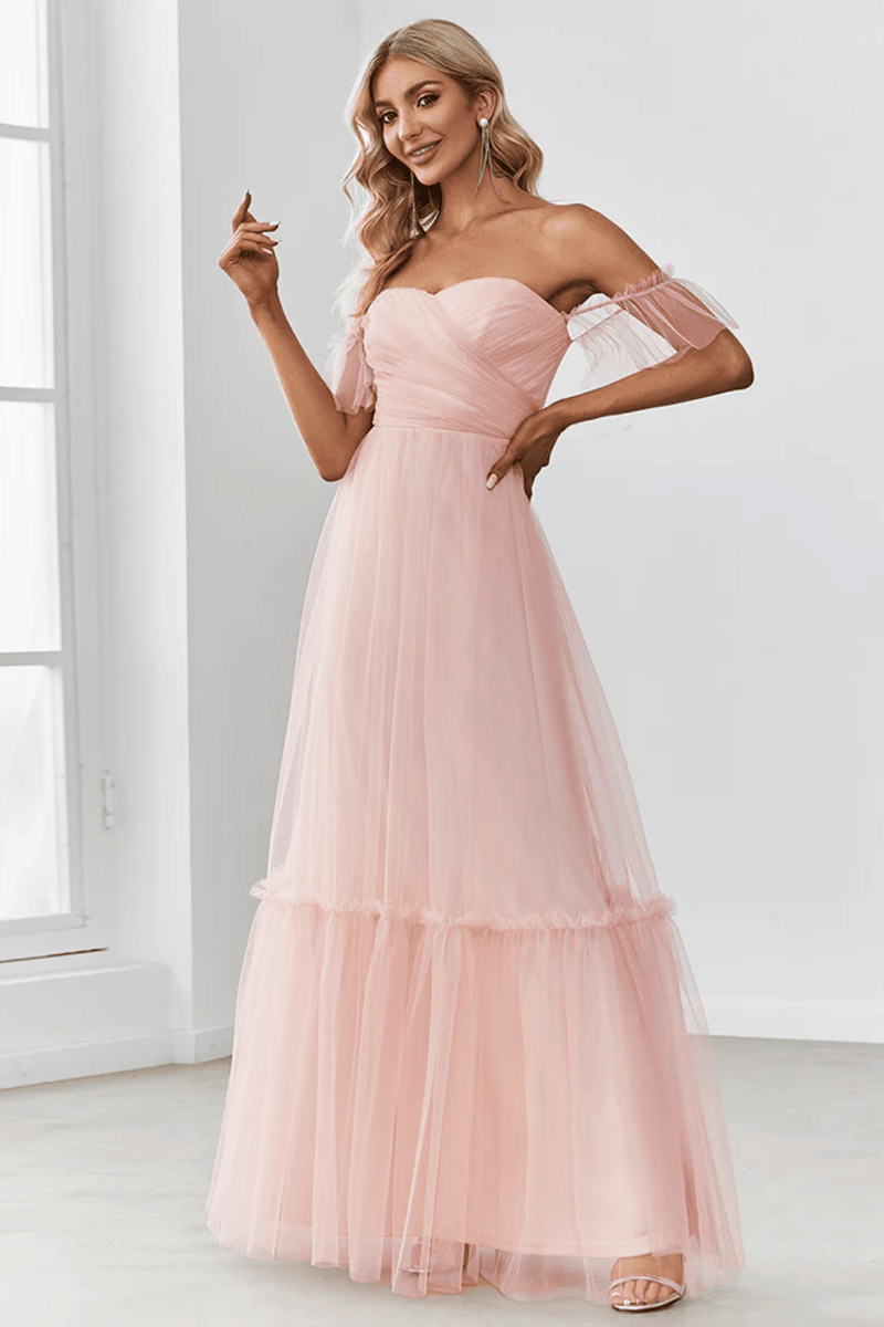 Vestiti da damigella rosa new arrivals