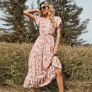 Vestito Rosa Pesca Country | Paradiso Bohemien