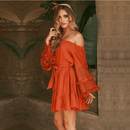 Vestito Rosso Corto in Pizzo