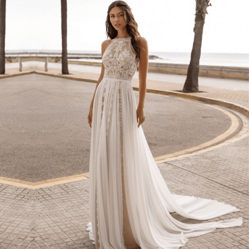 Vestito da Sposa Avorio Boho Chic Paradiso Bohemien