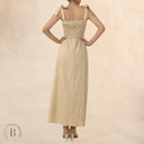 Vestito a quadretti bianco e Giallo | Paradiso Bohemien