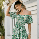 Vestito Verde a Fiori Boho Chic